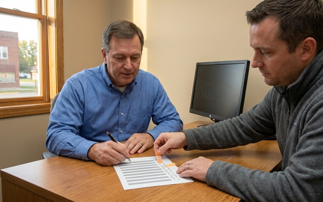 New Castle Indiana business reviewing Microsoft 365 security settings with IT advisor